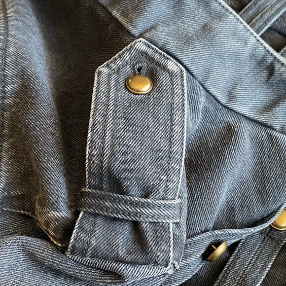 COA🌻NWOT🌻YSL YVES SAINT LAURENT BLACK DENIM JACKET🌻NEW - Picture 5 of 16